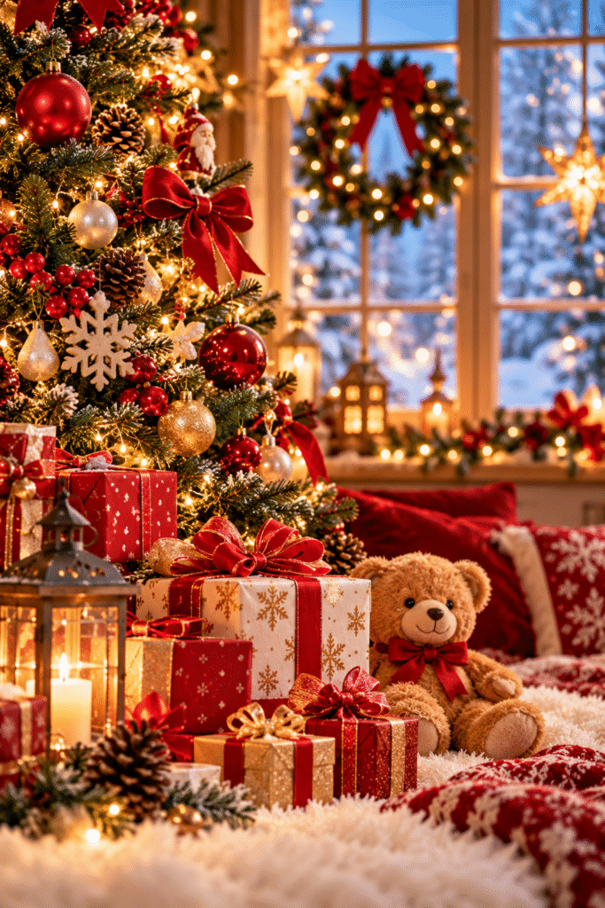 Christmas holiday fundraiser by Project You NY in Brooklyn, supporting single parents and children with disabilities, with festive decorations and gifts.